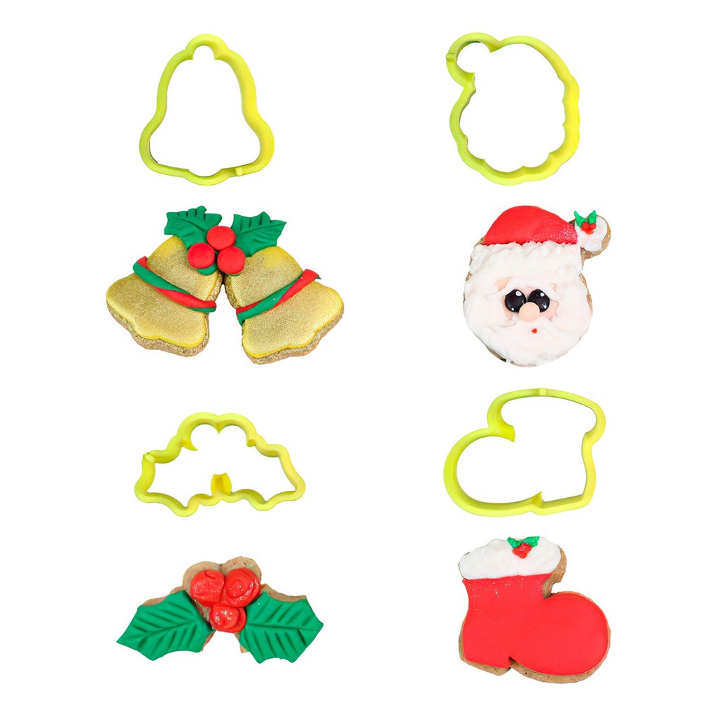 Cortador Natal 2 Com 4 Peças BlueStar Ideal Para Cortar Massas