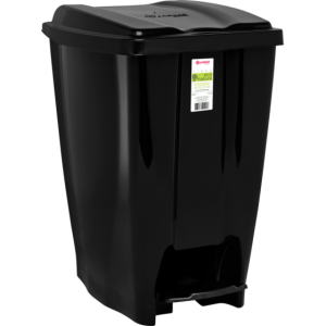 Lixeira C/ Pedal 40L Preta 3074