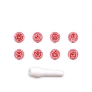 Kit Carimbos Animais Blue Star Para Decoração De Bolos Tortas Biscoitos E Doces