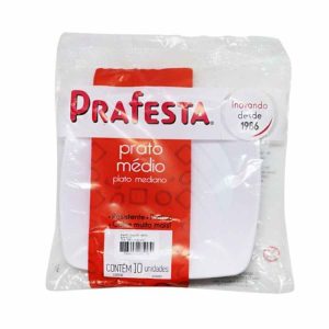 PRATO QUADRADO MEDIO CRISTAL 30X10 PRAFESTA