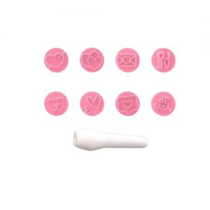 Kit Carimbos Amor Blue Star Para Decoração De Bolos Tortas Biscoitos E Doces