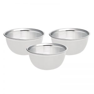 Bacia em aço inox com 3 peças (11cm) – Linha Classic