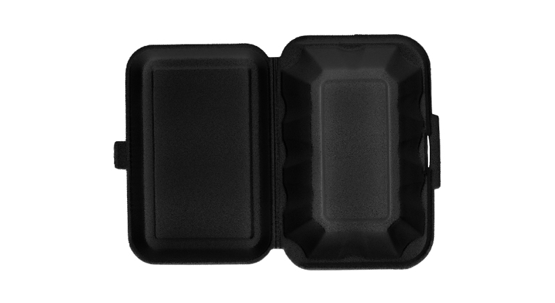 Hamburgueira De Isopor Ultra Preta N03 C/ 200 Unidades