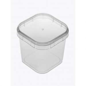 POTE QUADRADO C/TAMPA 220ML PCT C/10 UNDS PLASTILANIA