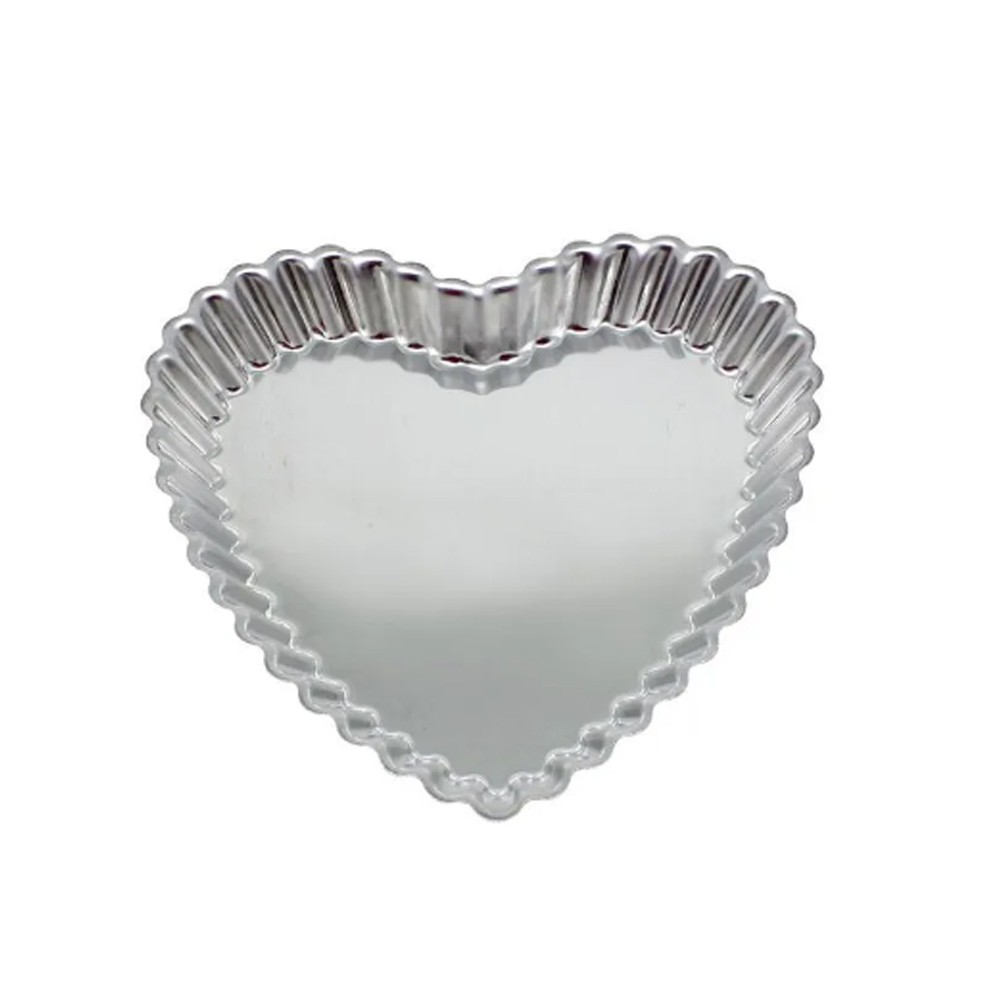 Forma Coração Crespa Fundo Falso 8,5 X 22cm Caparroz Original Qualidade Premium Pacote com 12 Unidades