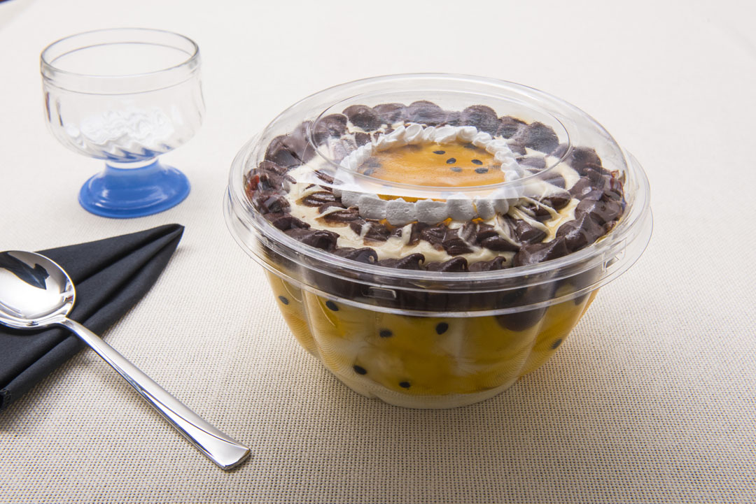 Embalagem Plástica G-683 1.400ml Cristal Base e Tampa C/ 5 Unidades Galvanotek