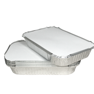 Quentinha De Alumínio Bricoflex Retangular 184 (1500ml) Caixa 100 Unidades