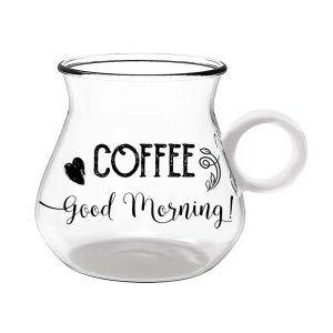 JOGO C/2 XICARAS DE COFFE TIME VIDRO 100ML REF 28261