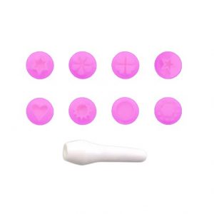 Kit Carimbos Mini Blue Star Para Decoração De Bolos Tortas Biscoitos E Doces