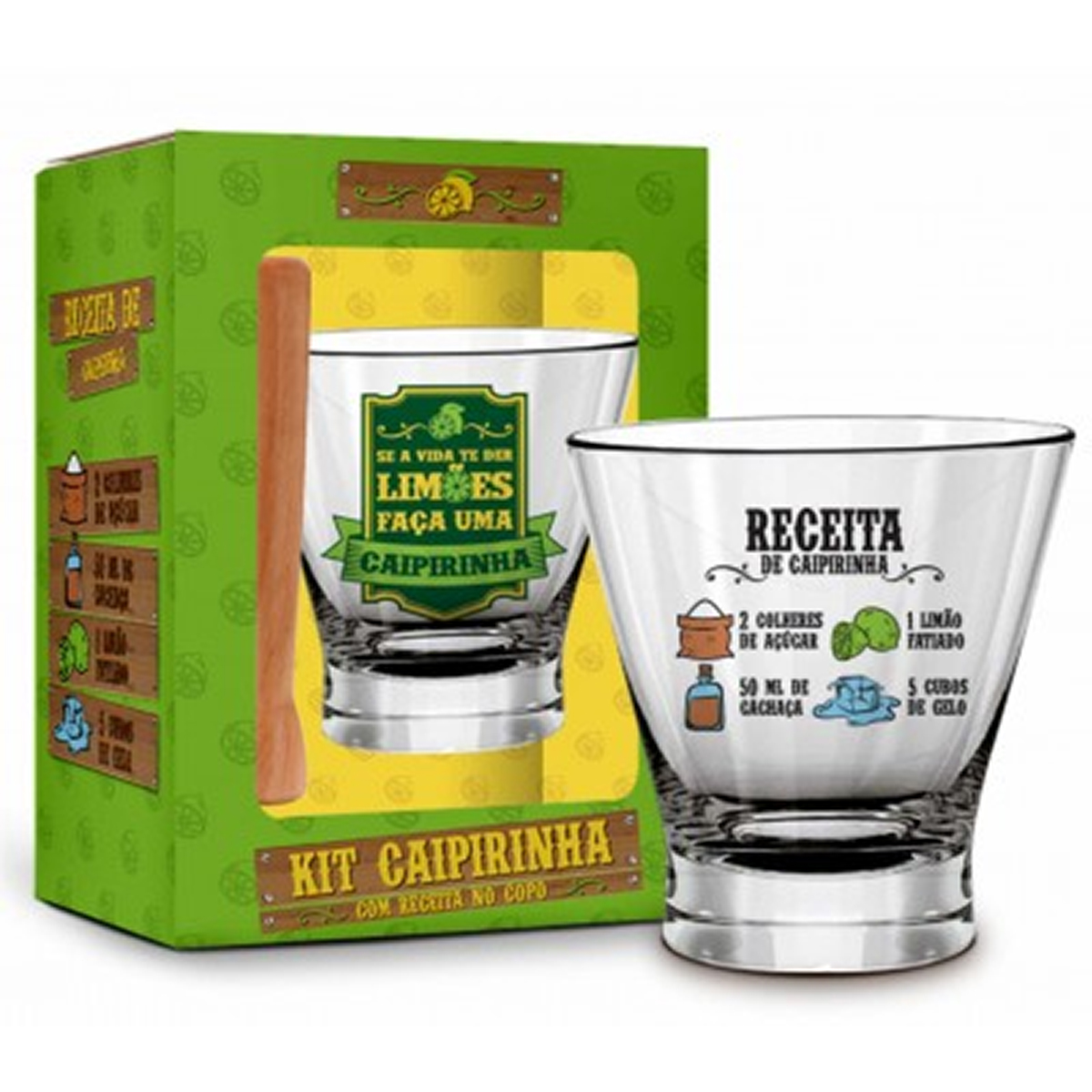 Copo Caipirinha Receita Exclusivo Brasfoot