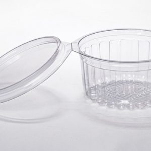 Embalagem Plástica PF750 Pote Redondo Articulado Caixa C/ 200 Unidades Packform