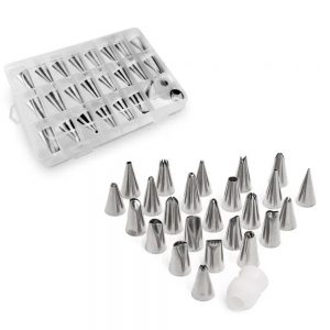 Jogo Para Confeitaria inox 26 pcs Kehome Confeiteiro Padaria Paradia Industrial