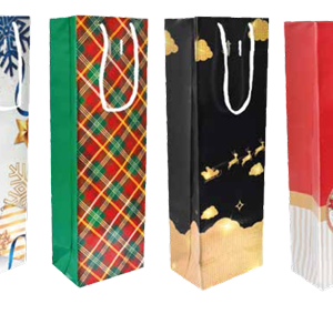 Sacola Natal Vinho Simples Unidade