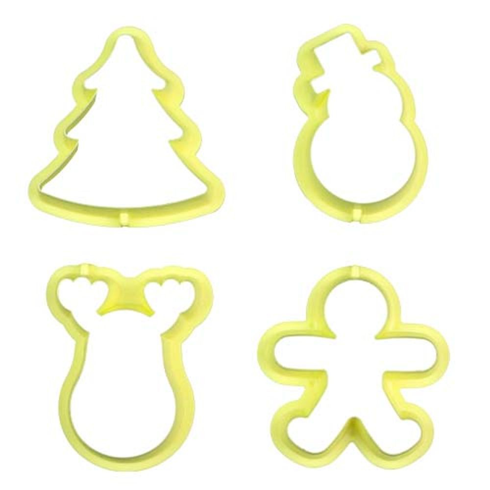 Cortador Natal 1 Com 4 Peças Blue Star Ideal Para Cortar Masas Biscoitos - Imagem 3