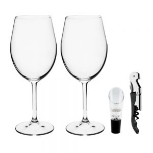 KIT DE 4 PECAS BOHEMIA AUTHENTIC P/VINHO REF 58586