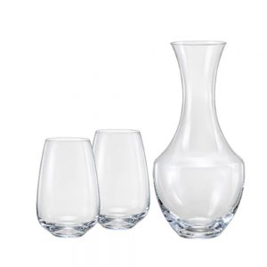 JOGO DECANTER 2 COPOS EM CRISTAL ECOLOGICO REF 58594