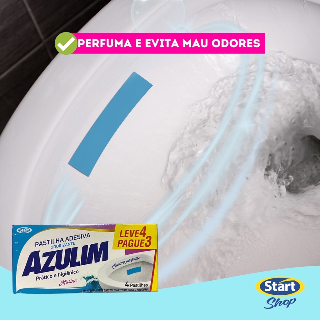 Pastilha adesiva Azulim C/ 4 unidades - Imagem 2